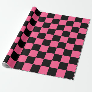 Gecontroleerde Hot Pink en Black Cadeaupapier