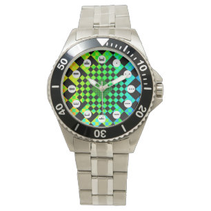 Gecontroleerde illusie (M Face) door Kenneth Yonci Horloge