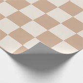 Gecontroleerde karamelbruin cadeaupapier (Hoek)