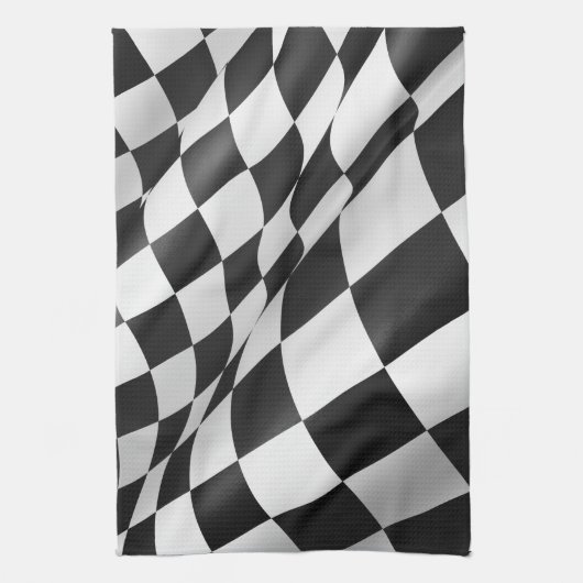 Gecontroleerde kledingvlag 16 x 24 inch theedoek (Verticaal)
