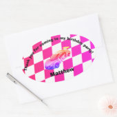 Gecontroleerde kleurrijke Stickers met ractonderst (Envelop)