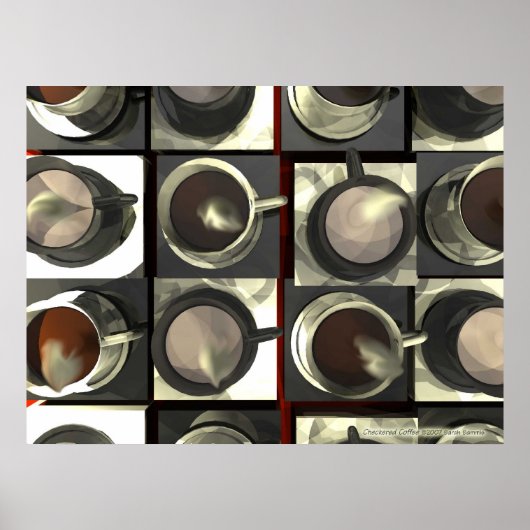 Gecontroleerde koffie poster (Voorkant)