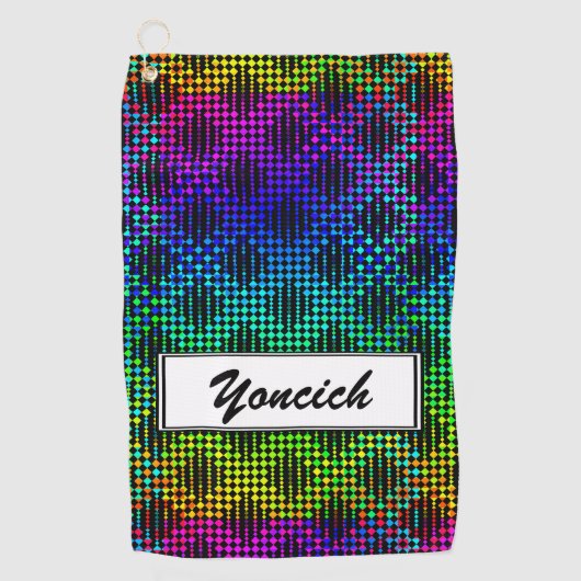 Gecontroleerde Lattice Fence door Kenneth Yoncich Golfhanddoek (Voorkant)