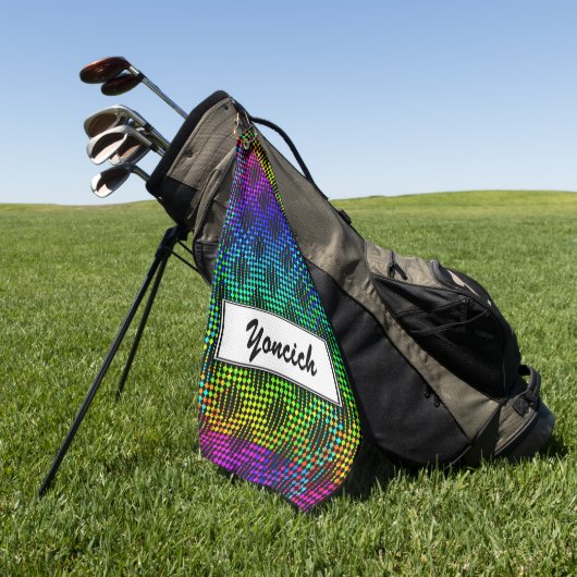 Gecontroleerde Lattice Fence door Kenneth Yoncich Golfhanddoek (Groen)