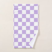 Gecontroleerde Lavender en Wit Bad Handdoek (Handdoek)
