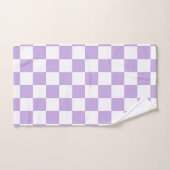 Gecontroleerde Lavender en Wit Bad Handdoek (Handdoek)