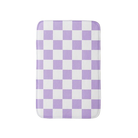 Gecontroleerde Lavender en Wit Badmat (Voorkant Verticaal)