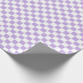 Gecontroleerde Lavender en Wit Cadeaupapier (Hoek)