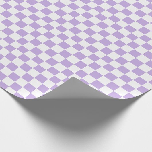 Gecontroleerde Lavender en Wit Cadeaupapier (Hoek)