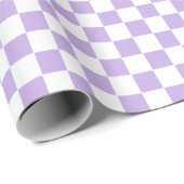 Gecontroleerde Lavender en Wit Cadeaupapier (Rol Hoek)