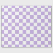 Gecontroleerde Lavender en Wit Cadeaupapier (Vlak)