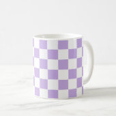Gecontroleerde Lavender en Wit Koffiemok (Voorkant rechts)