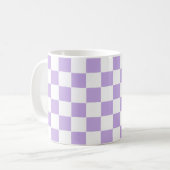 Gecontroleerde Lavender en Wit Koffiemok (Voorkant links)