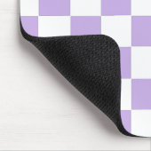 Gecontroleerde Lavender en Wit Muismat (Hoek)