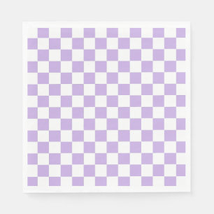 Gecontroleerde Lavender en Wit Servet