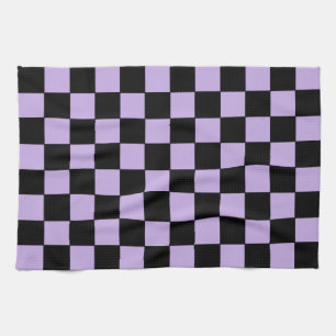 Gecontroleerde lavender en zwart theedoek
