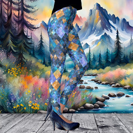 Gecontroleerde Leggings van het mozaïekpatroon