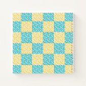 Gecontroleerde Liefde in Turquoise, Geel, en Wit Notitieboek (Achterkant)