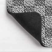 Gecontroleerde liefde in zwart-wit muismat (Hoek)