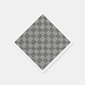 Gecontroleerde liefde in zwart-wit servet (Hoek)