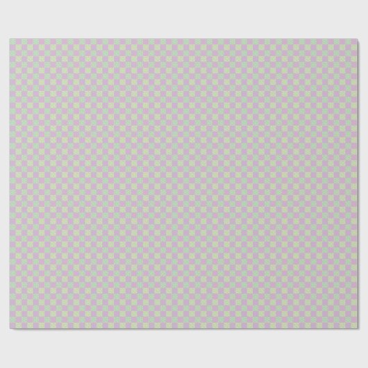 Gecontroleerde liefdespastroze, geel, Paars en gro Cadeaupapier (Vlak)