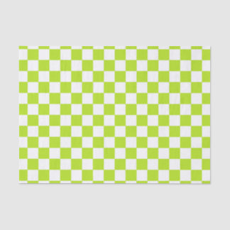 Gecontroleerde Lime Green en White Tissuepapier