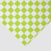 Gecontroleerde Lime Green en White Tissuepapier (Detail)