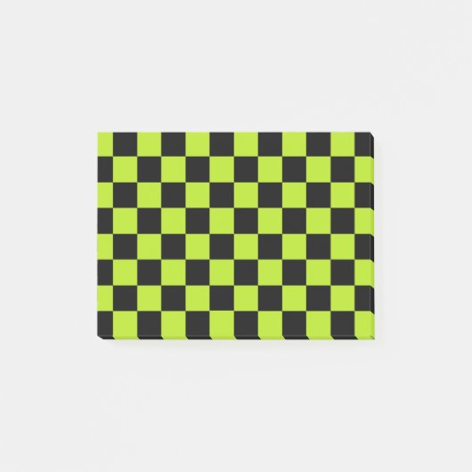 Gecontroleerde limoenen groen en zwart post-it® notes (Voorkant)