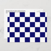 Gecontroleerde marine en White Briefkaart (Voorkant / Achterkant)