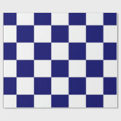 Gecontroleerde marine en White Cadeaupapier (Vlak)