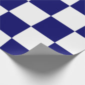 Gecontroleerde marine en White Cadeaupapier (Hoek)