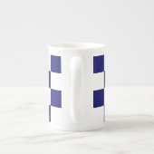 Gecontroleerde marine en White Porselein Kop (Achterkant)