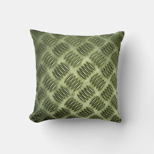 Gecontroleerde metaal roestvrij staal vloertextuur kussen (Voorkant)