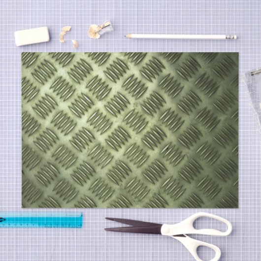 Gecontroleerde metaal roestvrij staal vloertextuur tissuepapier (Craft)