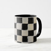 Gecontroleerde Mok zwart-wit (Voorkant rechts)