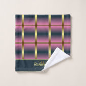 Gecontroleerde monogrammen van chic Gold, roze en  Bad Handdoek (Wasdoekje)