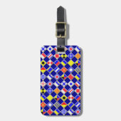Gecontroleerde Nautical Signal-vlaggen Bagagelabel (Voorkant verticaal)