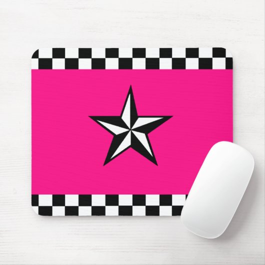 Gecontroleerde Nautical Star Mousepad Muismat (Met muis)