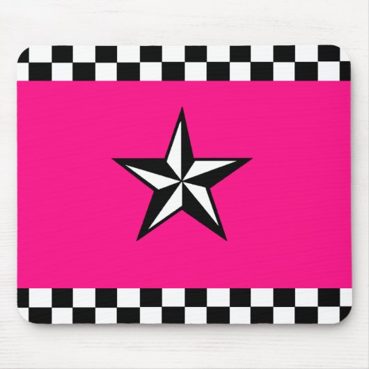 Gecontroleerde Nautical Star Mousepad Muismat (Voorkant)