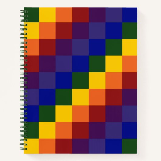 Gecontroleerde notities voor regenboogschets notitieboek (Voorkant)