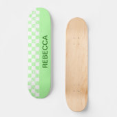Gecontroleerde parelkalk groen persoonlijk skateboard (Voorkant)