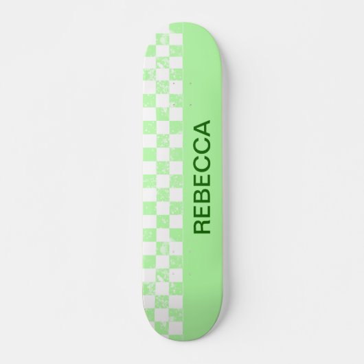 Gecontroleerde parelkalk groen persoonlijk skateboard (Voorkant)