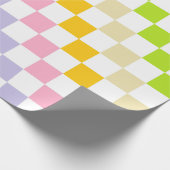 Gecontroleerde pastelregenboog cadeaupapier (Hoek)