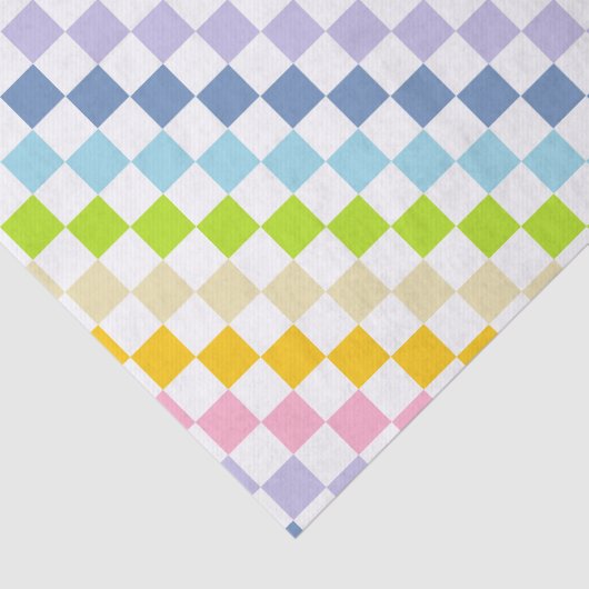 Gecontroleerde pastelregenboog tissuepapier (Detail)