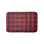 Gecontroleerde Plays Red en Black Badmat (Voorkant)