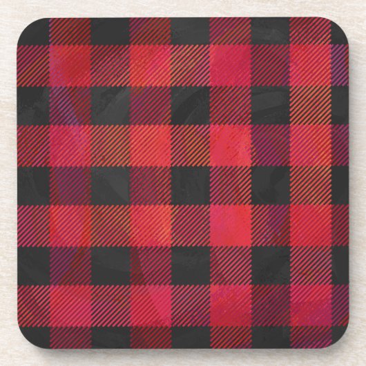 Gecontroleerde Plays Red en Black Bier Onderzetter (Voorkant)