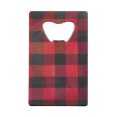 Gecontroleerde Plays Red en Black Creditkaart Flessenopener (Achterkant)