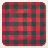 Gecontroleerde Plays Red en Black Kartonnen Onderzetters (Voorkant)