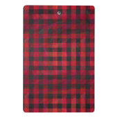 Gecontroleerde Plays Red en Black Mini Klembord (Achterkant)