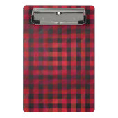 Gecontroleerde Plays Red en Black Mini Klembord (Voorkant)